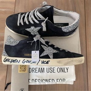 Amazing Golden Goose Swarovsky crystal sneakers sz 40